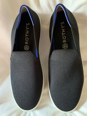 Rothy's black knit 'Original Slip On Sneakers'